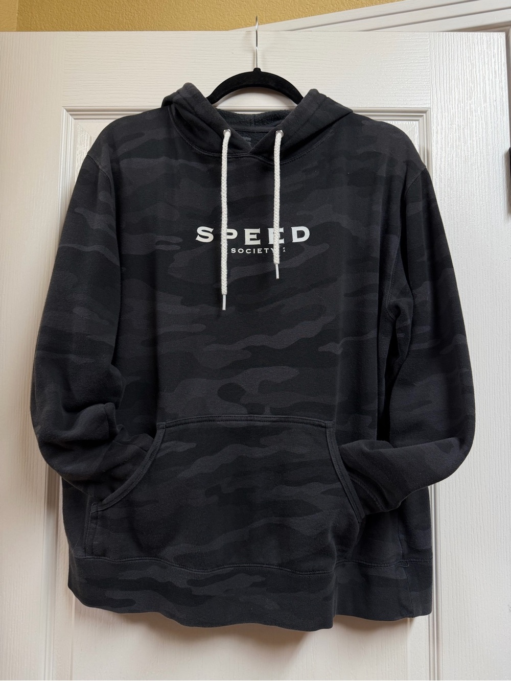 Men's Speed Society CA Black Camo Hoodie